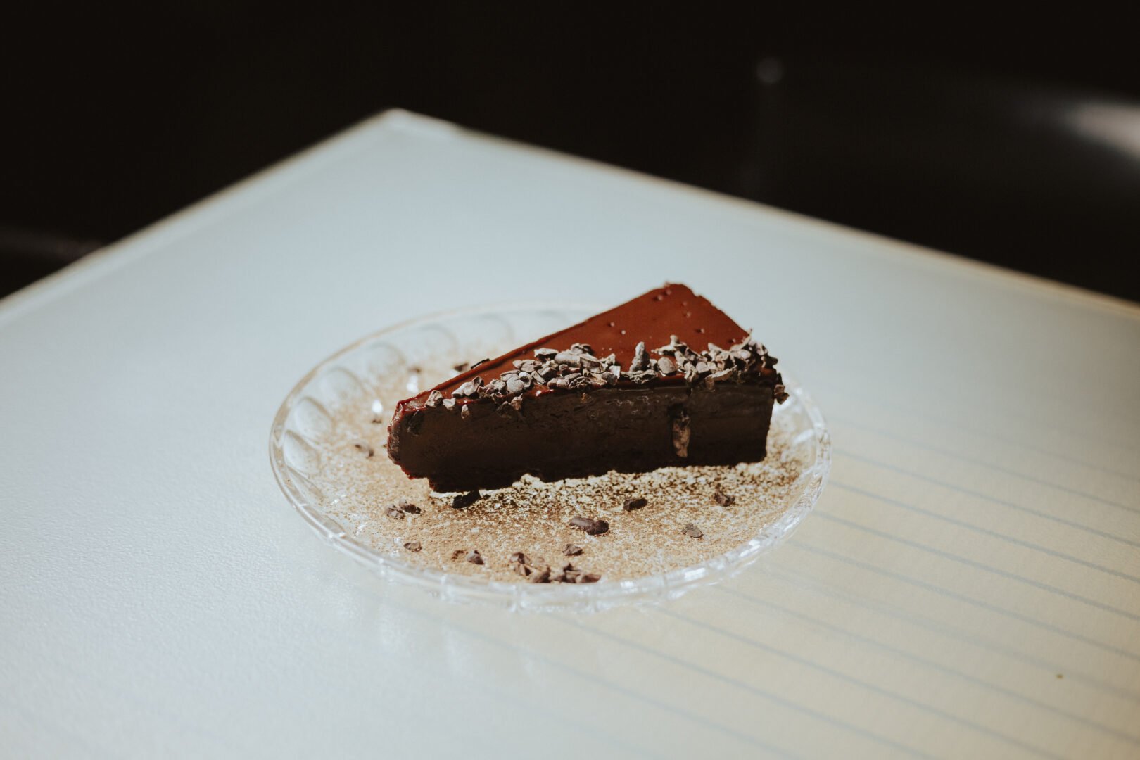 Torta de chocolate meio amargo