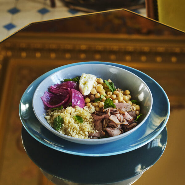 House roast beef with Moroccan couscous